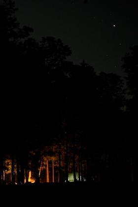Raystown Lake Campsite Starry night
