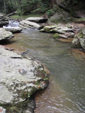 Boulders and little falls