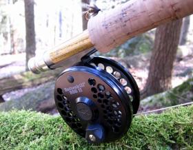 rod, reel, and fly