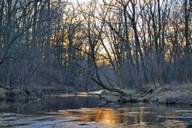 Calm Winter Evening on Valley Creek